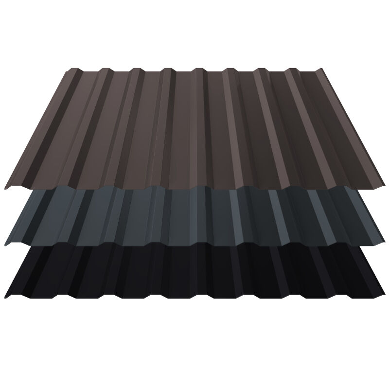 Trapezblech T18 | Dach | 0,50 mm | Stahl | Anti-Tropf 900 g/m² inkl. Vliesrückschnitt | 50 µm ThyssenKrupp Matt Premium 1 Trapezblech T18 | Dach | 0,50 mm | Stahl | Anti-Tropf 900 g/m² inkl. Vliesrückschnitt | 50 µm ThyssenKrupp Matt Premium