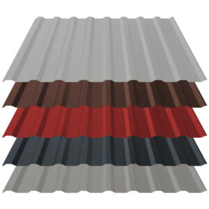 Trapezblech T18 | Dach | 0,70 mm | Stahl | Anti-Tropf 900 g/m² inkl. Vliesrückschnitt | Aluzink, 25 µm Polyester