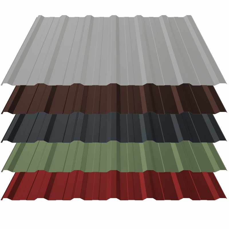 Trapezblech T18+ | Dach | 0,70 mm | Stahl | Aluzink, 25 µm Polyester 1 Trapezblech T18+ | Dach | 0,70 mm | Stahl | Aluzink, 25 µm Polyester