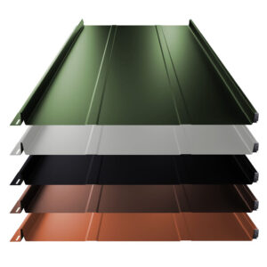 Stehfalz Terrano | Dach & Wand | 0,50 mm | Stahl | Prägung | 525 mm Breite | 25 µm Polyester