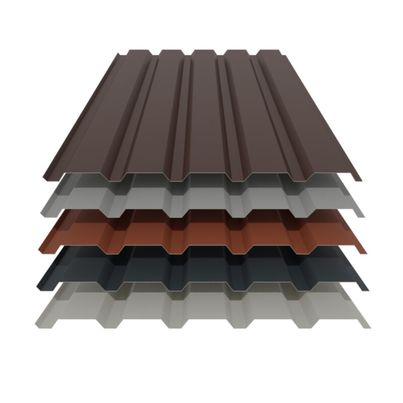 Trapezblech 35/207 | Wand | 0,63 mm | Stahl | 25 µm Polyester 1 Trapezblech 35/207 | Wand | 0,63 mm | Stahl | 25 µm Polyester