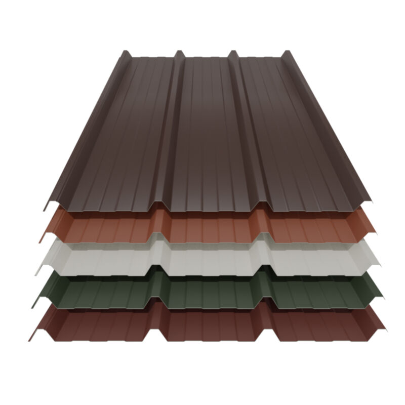 Trapezblech 45/333 | Dach | 0,63 mm | Stahl | 25 µm Polyester 1 Trapezblech 45/333 | Dach | 0,63 mm | Stahl | 25 µm Polyester