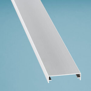Zierklemmdeckel Alu eloxiert für alle Verlegeprofile Breite 60 mm