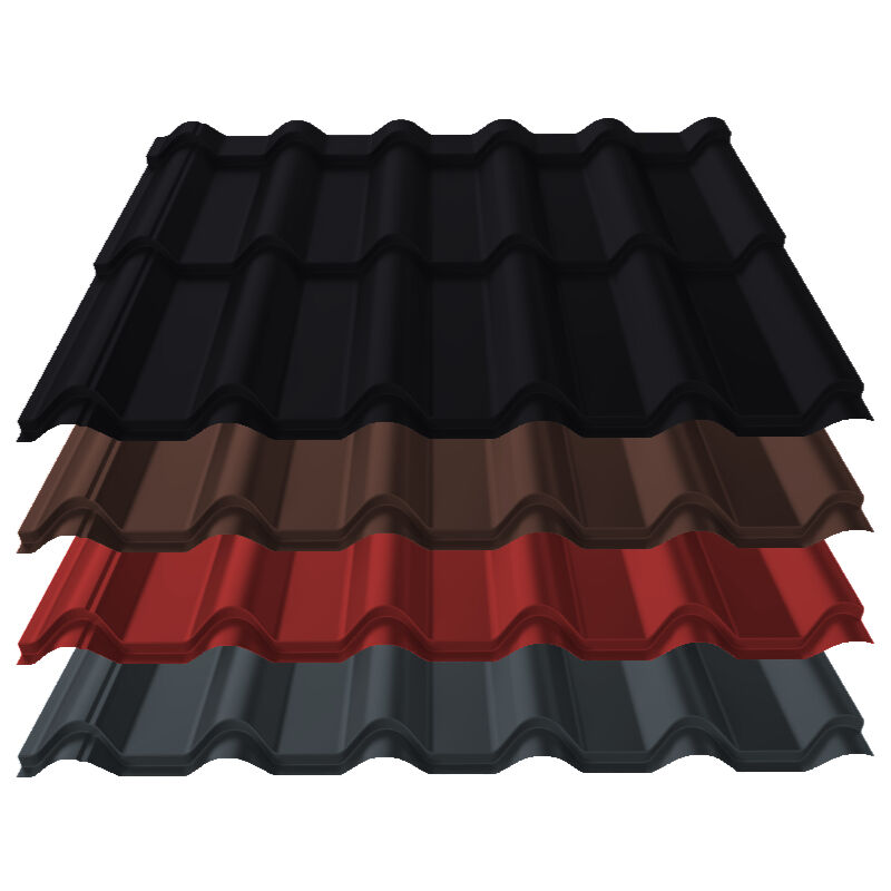 Pfannenblech Diament+ | 0,60 mm | Aluminium | Modullänge 350 mm | 25 µm Stucco 1 Pfannenblech Diament+ | 0,60 mm | Aluminium | Modullänge 350 mm | 25 µm Stucco