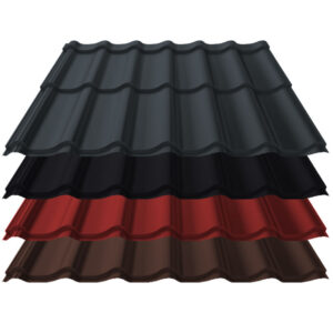 Pfannenblech Kingas Eco+ | 0,60 mm | Aluminium | Modullänge 350 mm | 25 µm Stucco