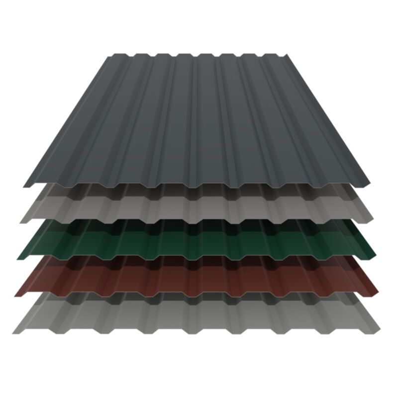 Trapezblech 20/138 | Wand | 0,70 mm | Aluminium | 25 µm Polyester 1 Trapezblech 20/138 | Wand | 0,70 mm | Aluminium | 25 µm Polyester