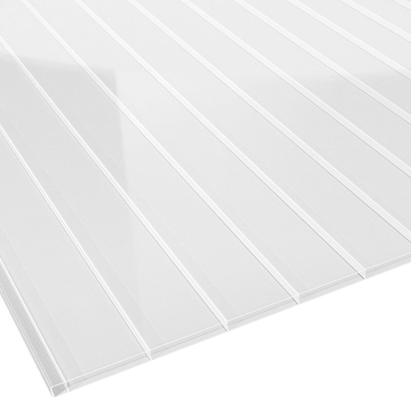 Doppelstegplatte Acrylglas | 16 mm | Breite 980 mm | Länge 3 m | Breitkammerplatte | glasklar 1 Doppelstegplatte Acrylglas | 16 mm | Breite 980 mm | Länge 3 m | Breitkammerplatte | glasklar