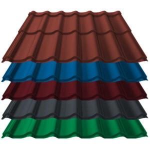 Pfannenblech Kingas Eco+ | 0,50 mm | Stahl | Modullänge 350 mm | 25 µm Polyester