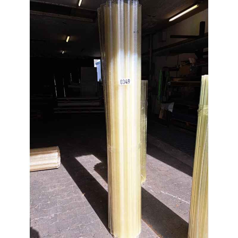 Lichtplatte Polyester | Wellrolle | 76/18 | 0,7 mm | Breite 2000 mm | 13 m² | natur 1 Lichtplatte Polyester | Wellrolle | 76/18 | 0,7 mm | Breite 2000 mm | 13 m² | natur