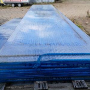 Stegplatte Polycarbonat | X-Struktur | 16 mm | Breite 1200 mm | Länge 6 m | glasklar