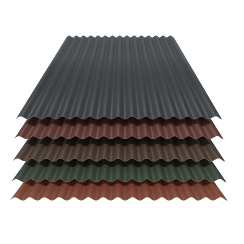 SONDERPOSTEN Wellblech 76/18 | Wand | 0,40 – 0,75 mm | Stahl | 25 µm Polyester 1 SONDERPOSTEN Wellblech 76/18 | Wand | 0,40 – 0,75 mm | Stahl | 25 µm Polyester
