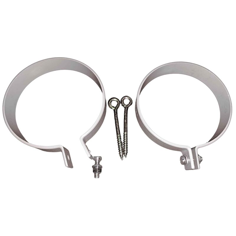 PVC Rohrschellen | Ø 105 mm | 2 Stk | grau 1 PVC Rohrschellen | Ø 105 mm | 2 Stk | grau