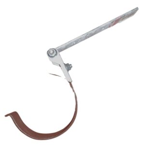 STAHL Rinnenhalter | Ø 100 mm | braun/blank