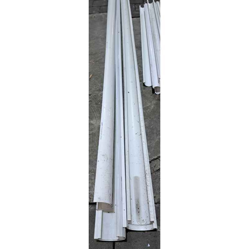 PVC Dachrinne | Ø 150 mm | Länge 4 m | weiß 1 PVC Dachrinne | Ø 150 mm | Länge 4 m | weiß