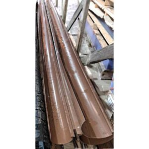 PVC Dachrinne | Ø 100 mm | Länge 4 m | braun