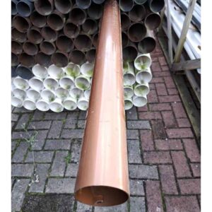 PVC Regenfallrohr | Ø 110 mm | Länge 2,5 m | kupfer