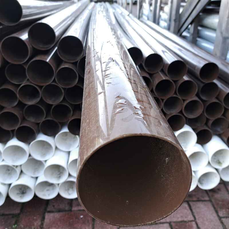 PVC Regenfallrohr | Ø 90 mm | Länge 2,5 m | kupfer 1 PVC Regenfallrohr | Ø 90 mm | Länge 2,5 m | kupfer