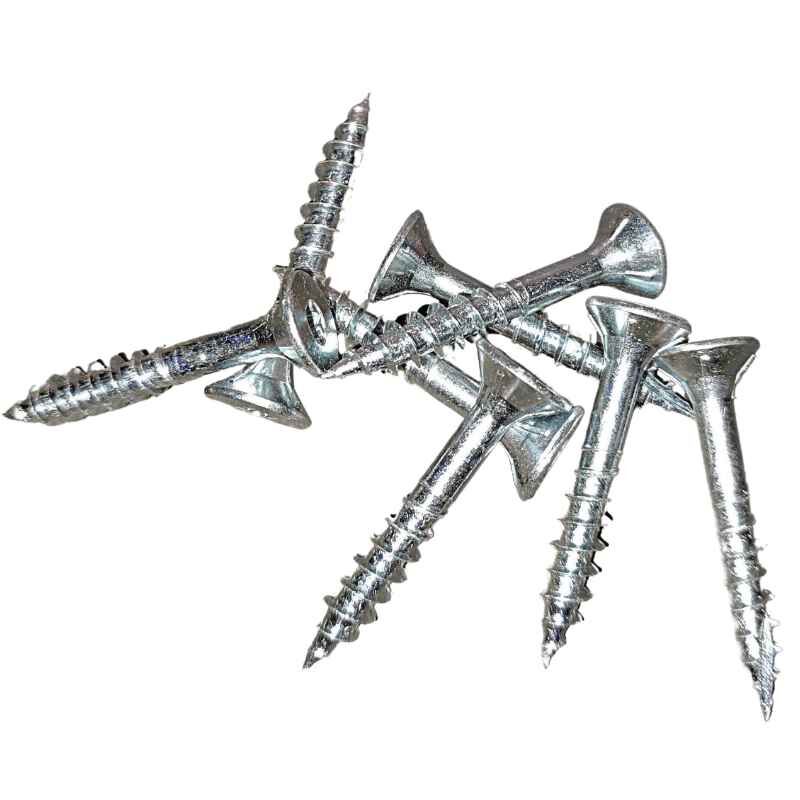 Spanplattenschrauben | 200 Stk./ Pak. | 6,0 x 40 mm | Stahl blank verzinkt 1 Spanplattenschrauben | 200 Stk./ Pak. | 6,0 x 40 mm | Stahl blank verzinkt