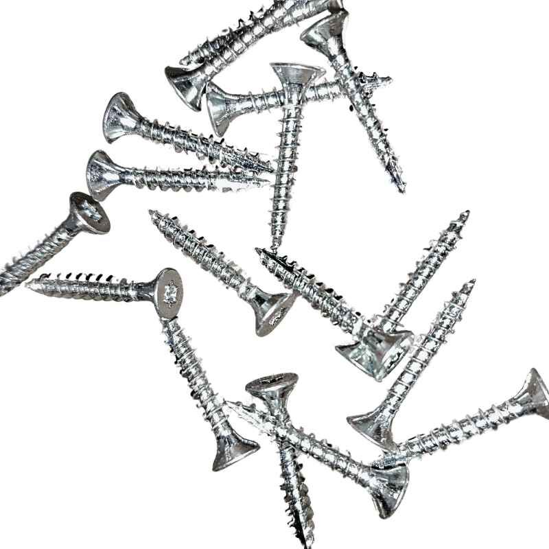 Spanplattenschrauben | 200 Stk./ Pak. | 4,5 x 30 mm | Stahl blank verzinkt 1 Spanplattenschrauben | 200 Stk./ Pak. | 4,5 x 30 mm | Stahl blank verzinkt