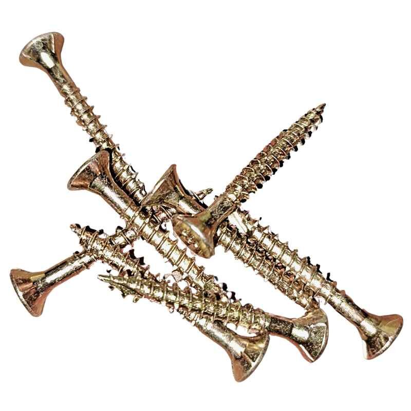 Spanplattenschrauben | 200 Stk./ Pak. | 5,0 x 40 mm | Stahl gelb verzinkt 1 Spanplattenschrauben | 200 Stk./ Pak. | 5,0 x 40 mm | Stahl gelb verzinkt