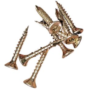 Spanplattenschrauben | 200 Stk./ Pak. | 5,0 x 35 mm | Stahl gelb verzinkt