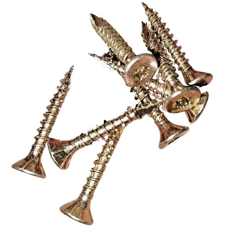 Spanplattenschrauben | 200 Stk./ Pak. | 5,0 x 35 mm | Stahl gelb verzinkt 1 Spanplattenschrauben | 200 Stk./ Pak. | 5,0 x 35 mm | Stahl gelb verzinkt