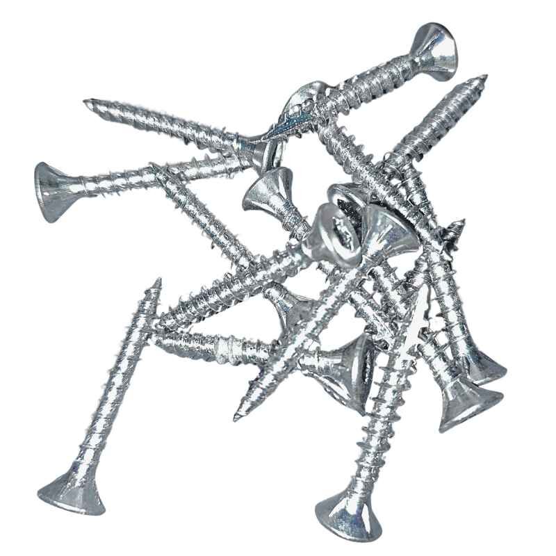 Spanplattenschrauben | 200 Stk./ Pak. | 5,0 x 35 mm | Stahl blank verzinkt 1 Spanplattenschrauben | 200 Stk./ Pak. | 5,0 x 35 mm | Stahl blank verzinkt