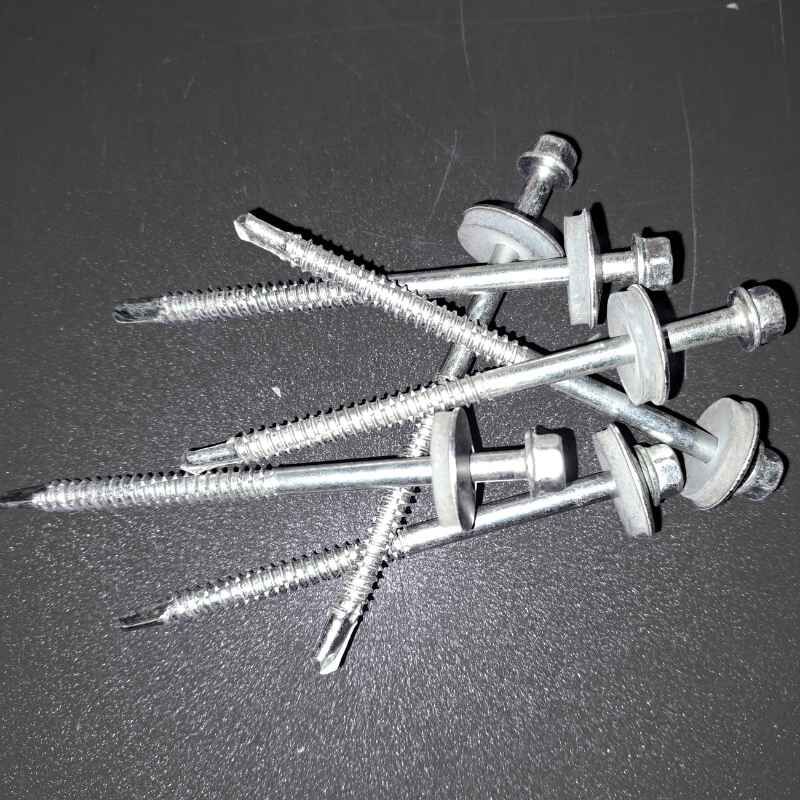 Edelstahlschrauben | selbstbohrend | für Stahlunterkonstruktion | 200 Stk./ Pak. | 5,5 x 90 mm | E19 EPDM-Dichtung | Blank 1 Edelstahlschrauben | selbstbohrend | für Stahlunterkonstruktion | 200 Stk./ Pak. | 5,5 x 90 mm | E19 EPDM-Dichtung | Blank