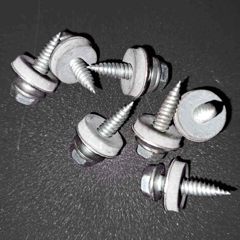 Edelstahlschrauben | selbstbohrend | für Blech in Blech | 500 Stk./ Pak. | 4,8 x 19 mm | E14 EPDM-Dichtung | Blank 1 Edelstahlschrauben | selbstbohrend | für Blech in Blech | 500 Stk./ Pak. | 4,8 x 19 mm | E14 EPDM-Dichtung | Blank