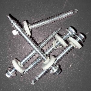 Edelstahlschrauben | selbstbohrend | für Holzunterkonstruktion | 100 Stk./ Pak. | 6,5 x 65 mm | E16 EPDM-Dichtung | Blank