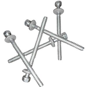 Sechskantsystemschraube | für Stahlunterkonstruktion | 100 Stk./ Pak. | 6,3 x 80 mm | E16 EPDM-Dichtung | Edelstahl