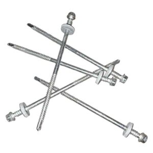 Sechskantsystemschraube | selbstbohrend | für Sandwichpaneele mit Teilgewinde | für Stahlunterkonstruktion | 150 Stk./ Pak. | 6,3 x 127 mm | E16 EPDM-Dichtung | Edelstahl