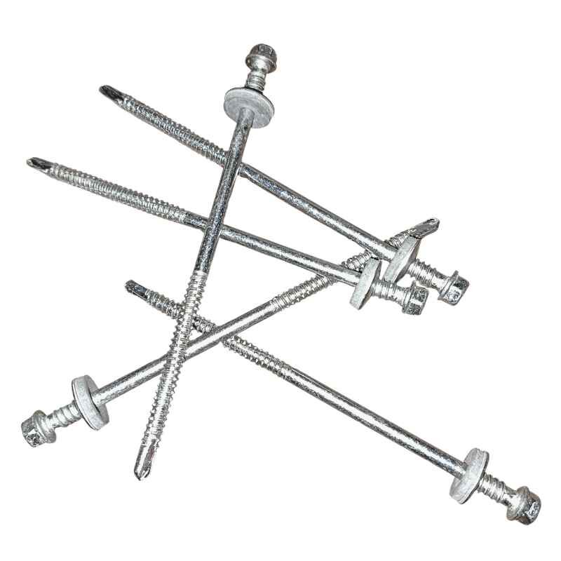 Sechskantsystemschraube | selbstbohrend | für Sandwichpaneele mit Teilgewinde | für Stahlunterkonstruktion | 150 Stk./ Pak. | 6,3 x 127 mm | E16 EPDM-Dichtung | Edelstahl 1 Sechskantsystemschraube | selbstbohrend | für Sandwichpaneele mit Teilgewinde | für Stahlunterkonstruktion | 150 Stk./ Pak. | 6,3 x 127 mm | E16 EPDM-Dichtung | Edelstahl
