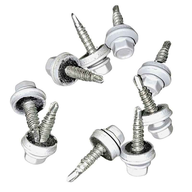 Sechskantsystemschraube | selbstbohrend | 100 Stk./ Pak. | 4,8 x 20 mm | E14 EPDM-Dichtung | Grau ( RR22 ) 1 Sechskantsystemschraube | selbstbohrend | 100 Stk./ Pak. | 4,8 x 20 mm | E14 EPDM-Dichtung | Grau ( RR22 )