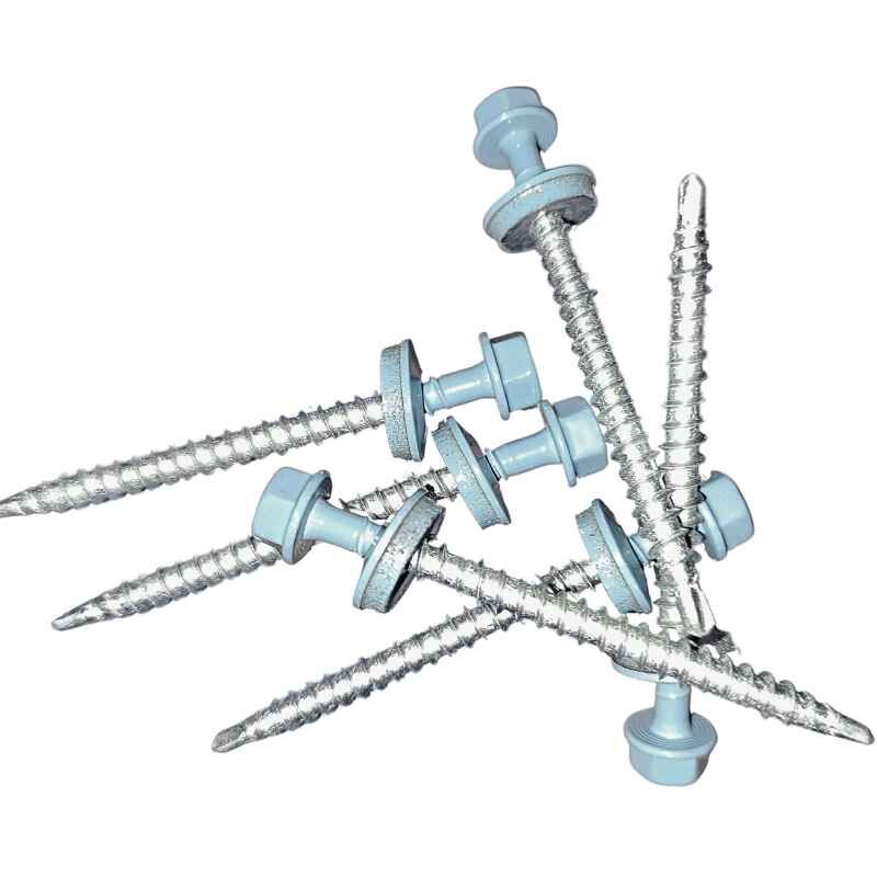 Sechskantsystemschraube | selbstbohrend | für Holzunterkonstruktion | 100 Stk./ Pak. | 4,8 x 60 mm | E14 EPDM-Dichtung | Pastellblau ( RAL 5024 ) 1 Sechskantsystemschraube | selbstbohrend | für Holzunterkonstruktion | 100 Stk./ Pak. | 4,8 x 60 mm | E14 EPDM-Dichtung | Pastellblau ( RAL 5024 )